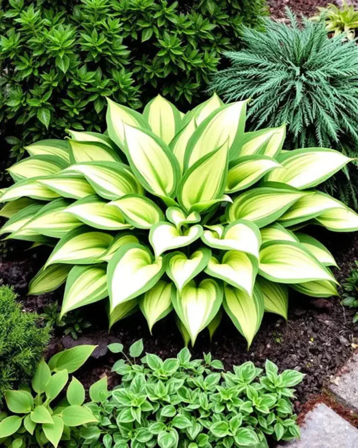 Rare Multicolor Hosta Seeds + 100 Grams Organic Potmix Free